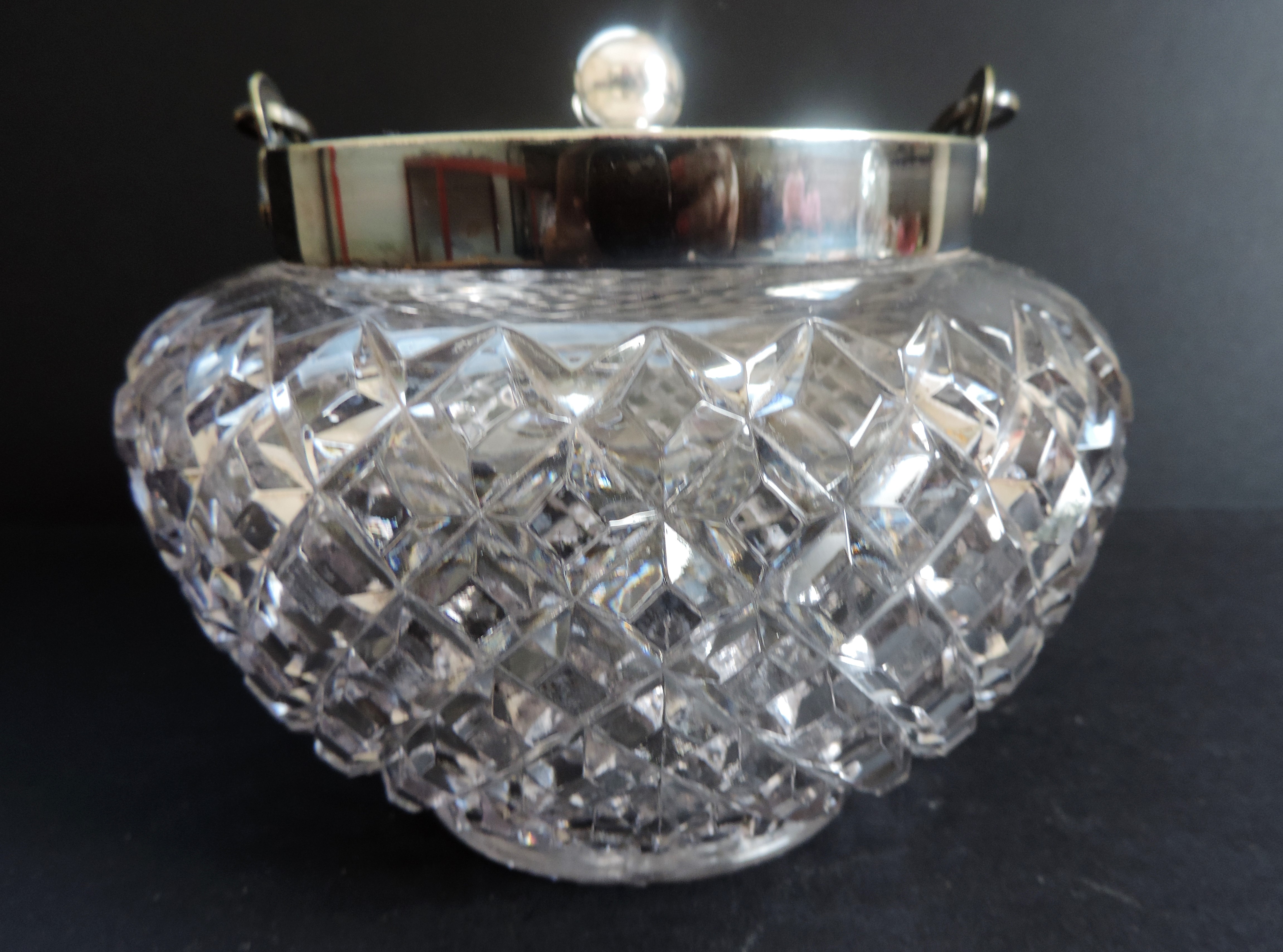 Vintage Cut Glass Ice Bucket - Image 4 of 7