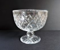 Large Vintage Royal Brierly Crystal Footed Bowl