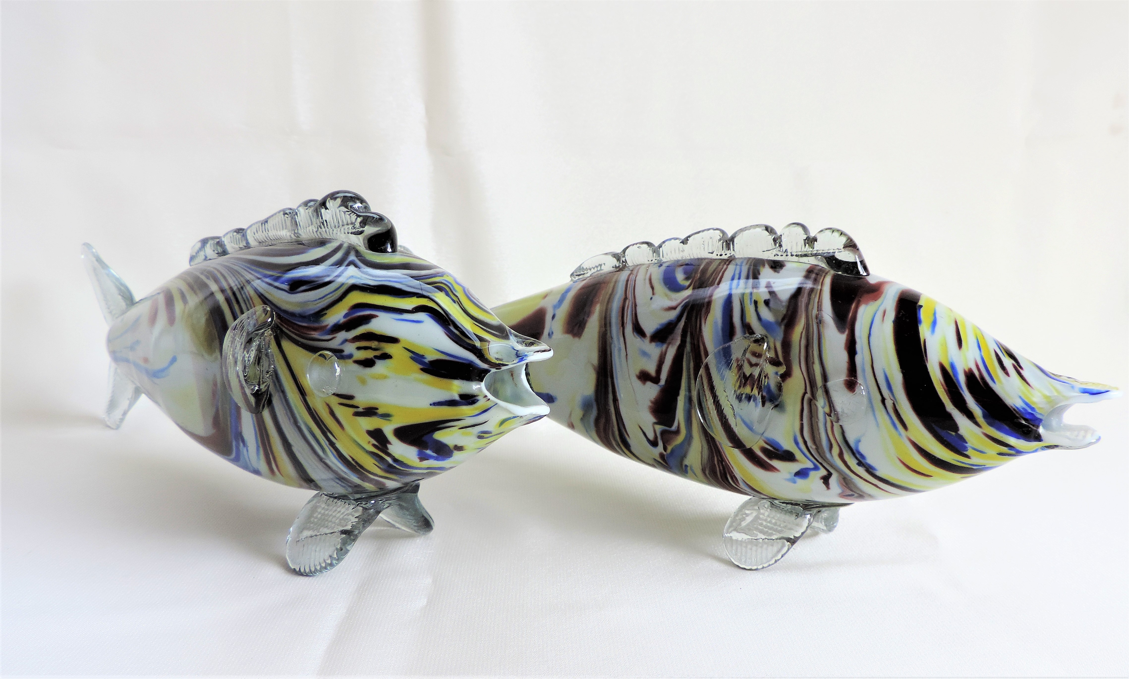 Pair of Vintage Murano Art Glass Fish - Image 4 of 5