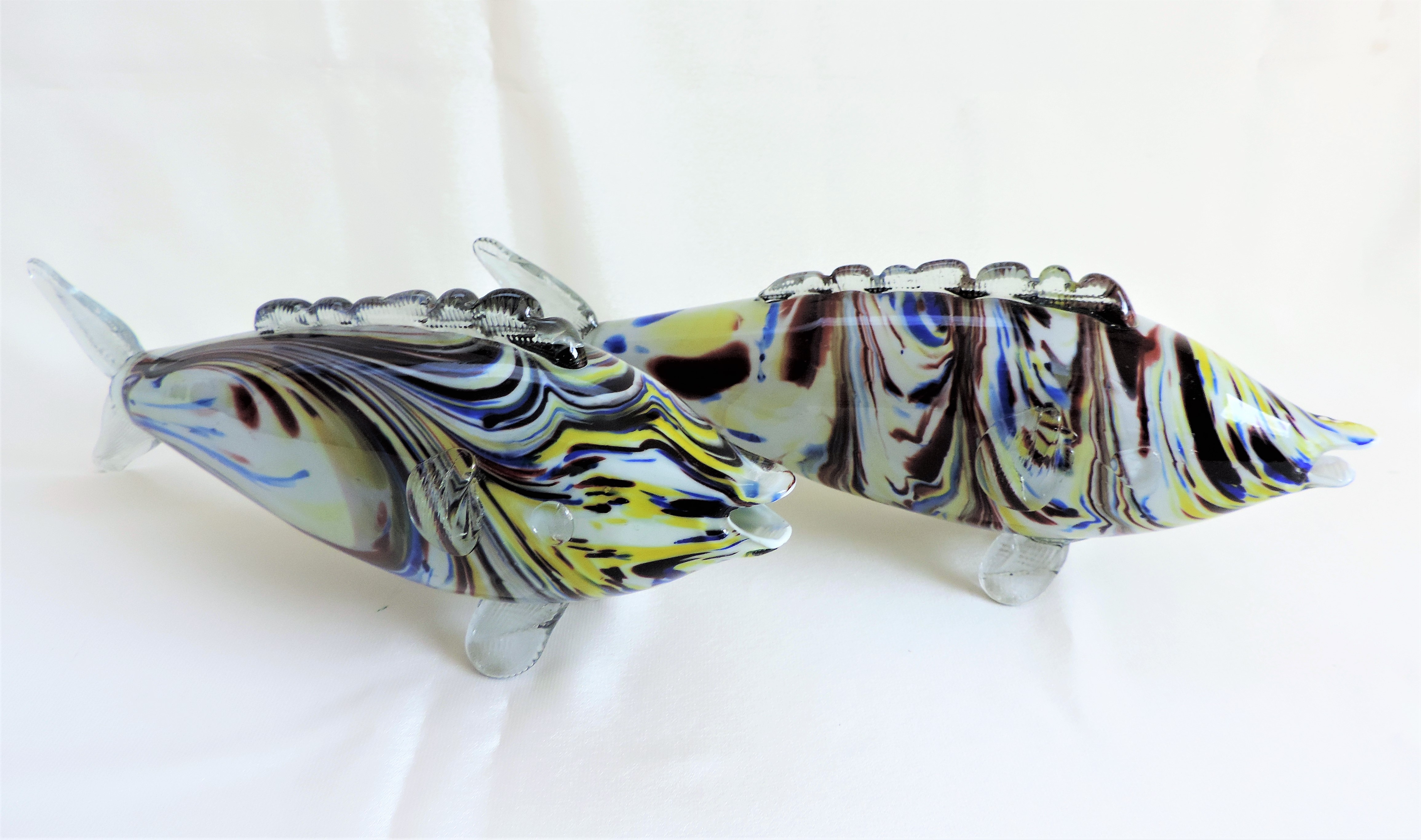 Pair of Vintage Murano Art Glass Fish - Image 2 of 5