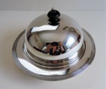 Antique Art Deco Silver Plated Muffin Dish/Warmer