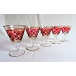 Antique Victorian Wine Glasses