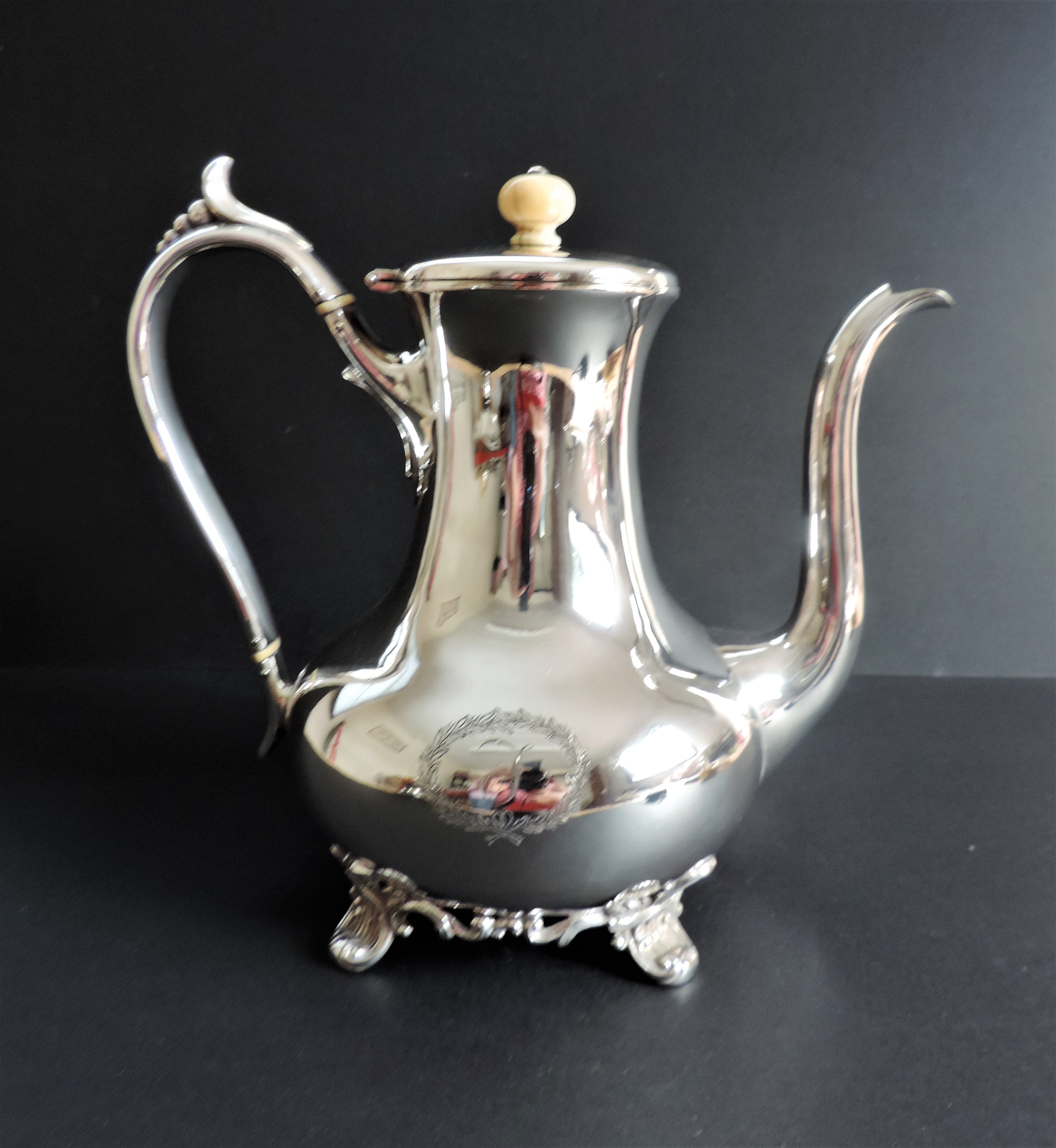 Antique Victorian Silver Plate Coffee Pot - Image 3 of 11