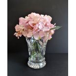 Vintage Cut Crystal Vase 29cm Tall