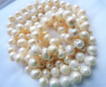 Cultured Pearl Necklace Rope Length 48 inches