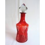 Vintage Bohemian Crystal Decanter