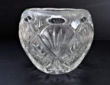 Vintage Cut Glass Vase