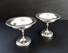 Pair of Silver Plate Sorbet/Amuse Bouche Dishes