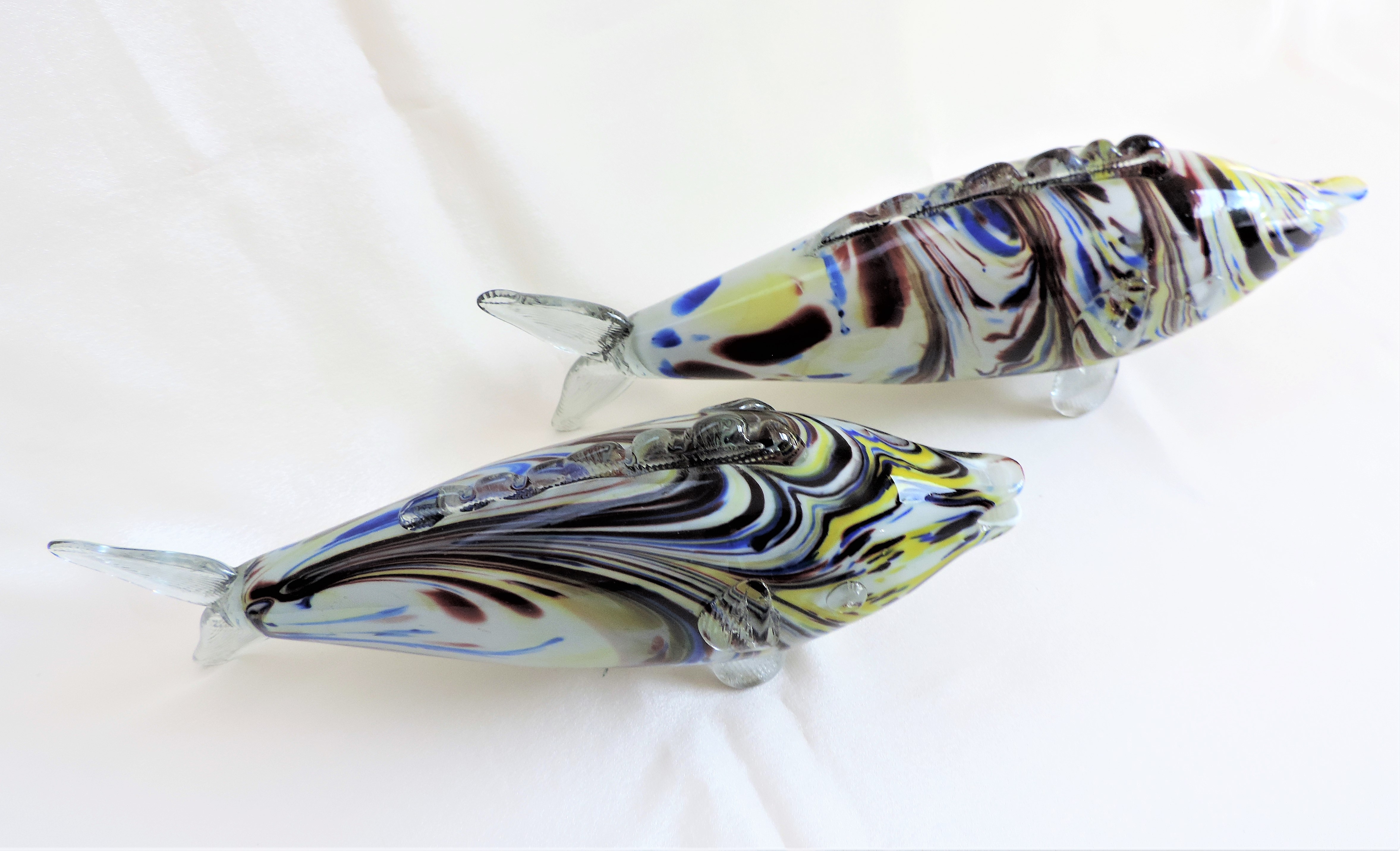 Pair of Vintage Murano Art Glass Fish - Image 3 of 5