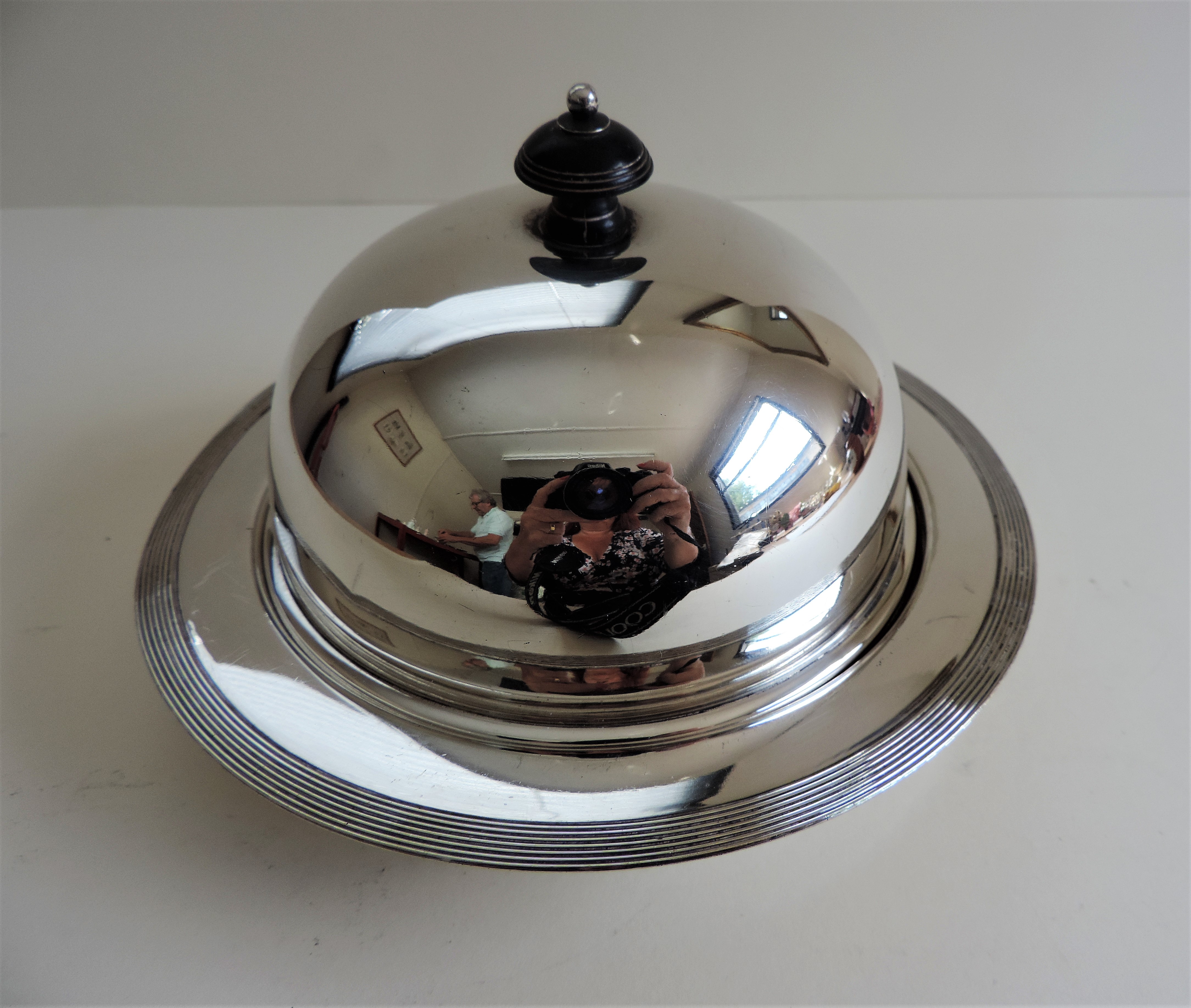 Antique Art Deco Silver Plated Muffin Dish/Warmer - Image 6 of 6