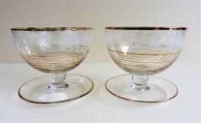 Antique Edwardian Grapefruit/Sundae Bowls