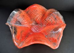 Vintage Murano Art Glass Bowl 36cm Wide