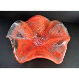 Vintage Murano Art Glass Bowl 36cm Wide