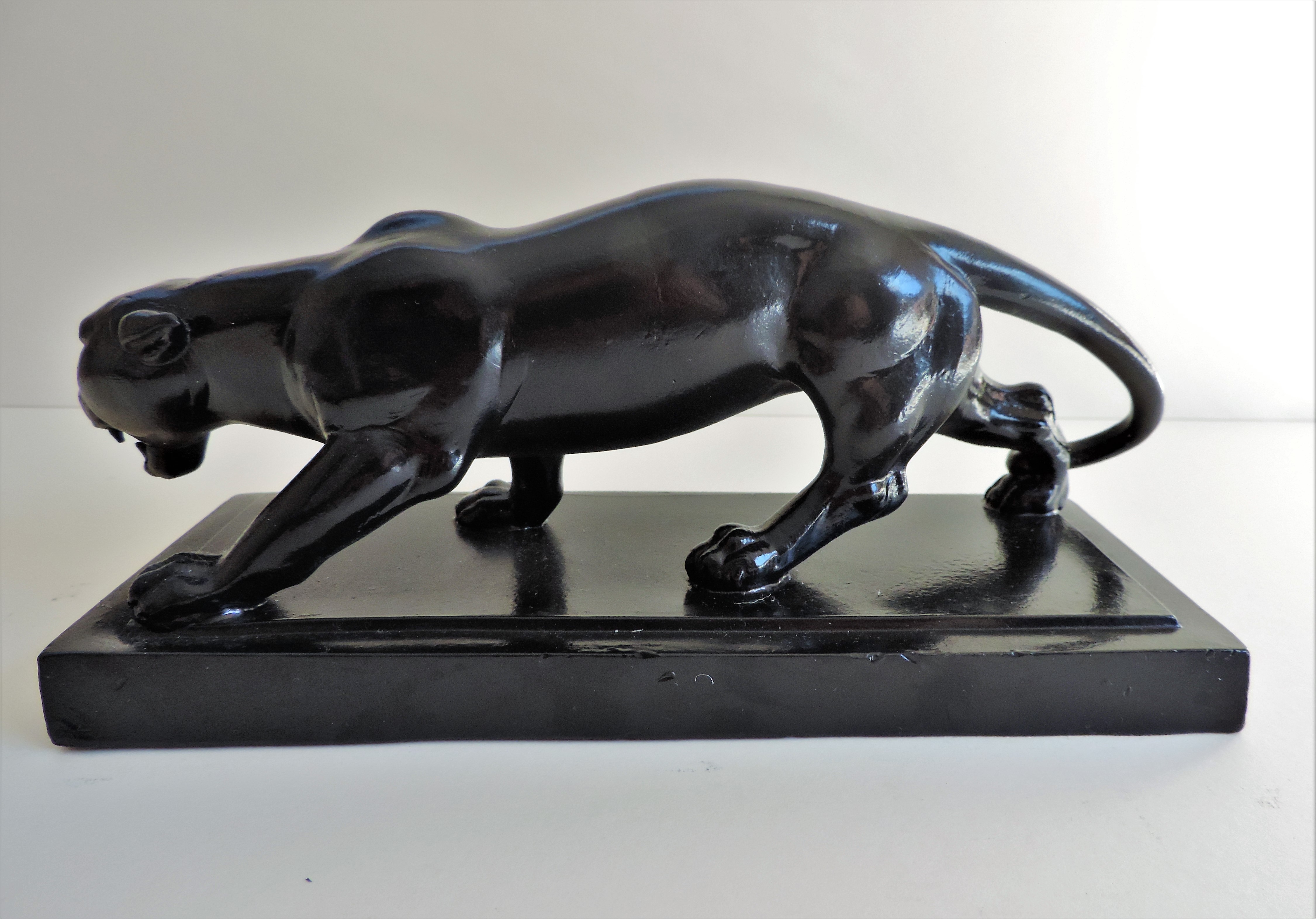 Art Deco Panther Statue - Image 3 of 7