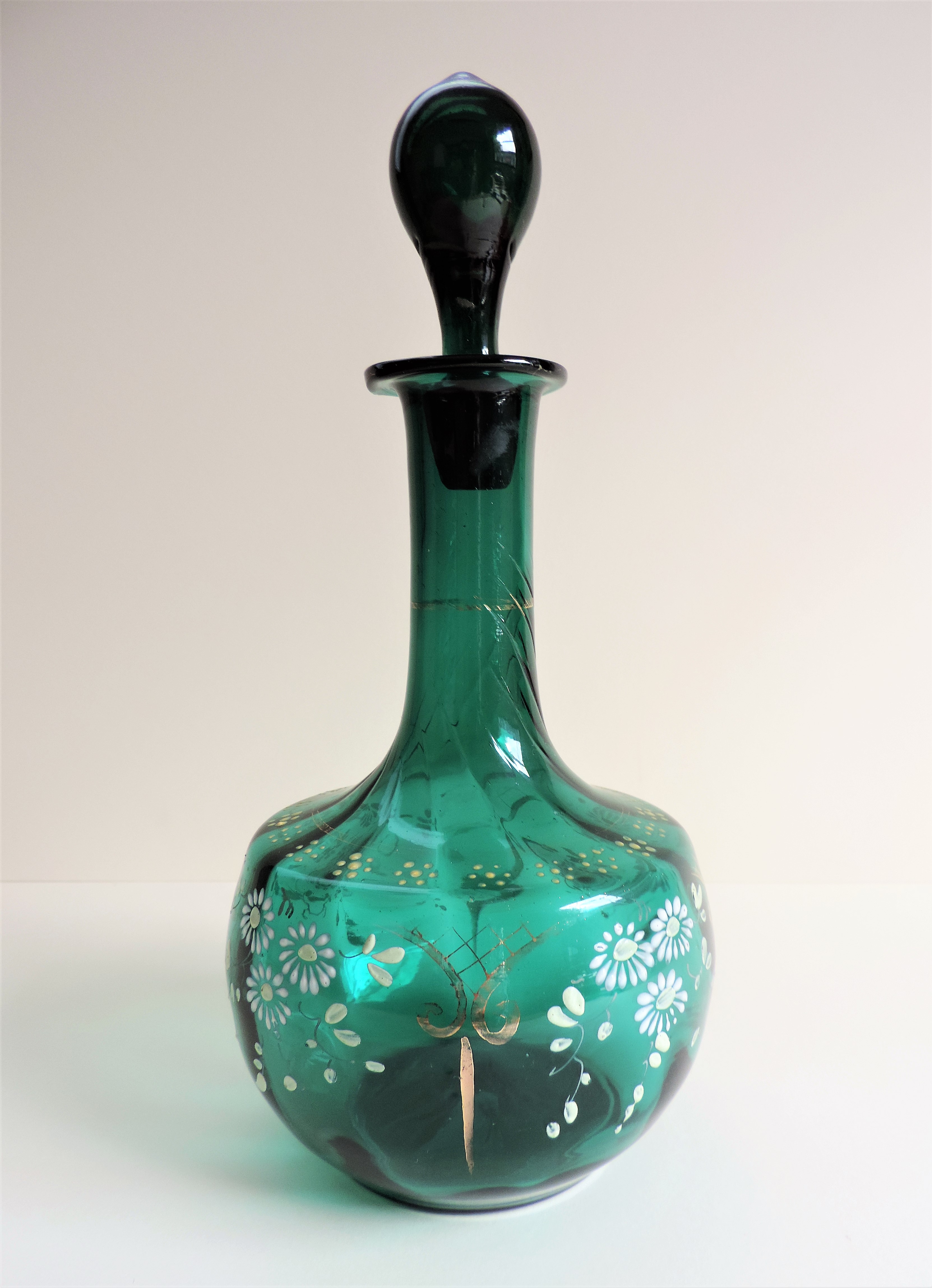 Vintage Hand Painted Decanter - Image 2 of 7