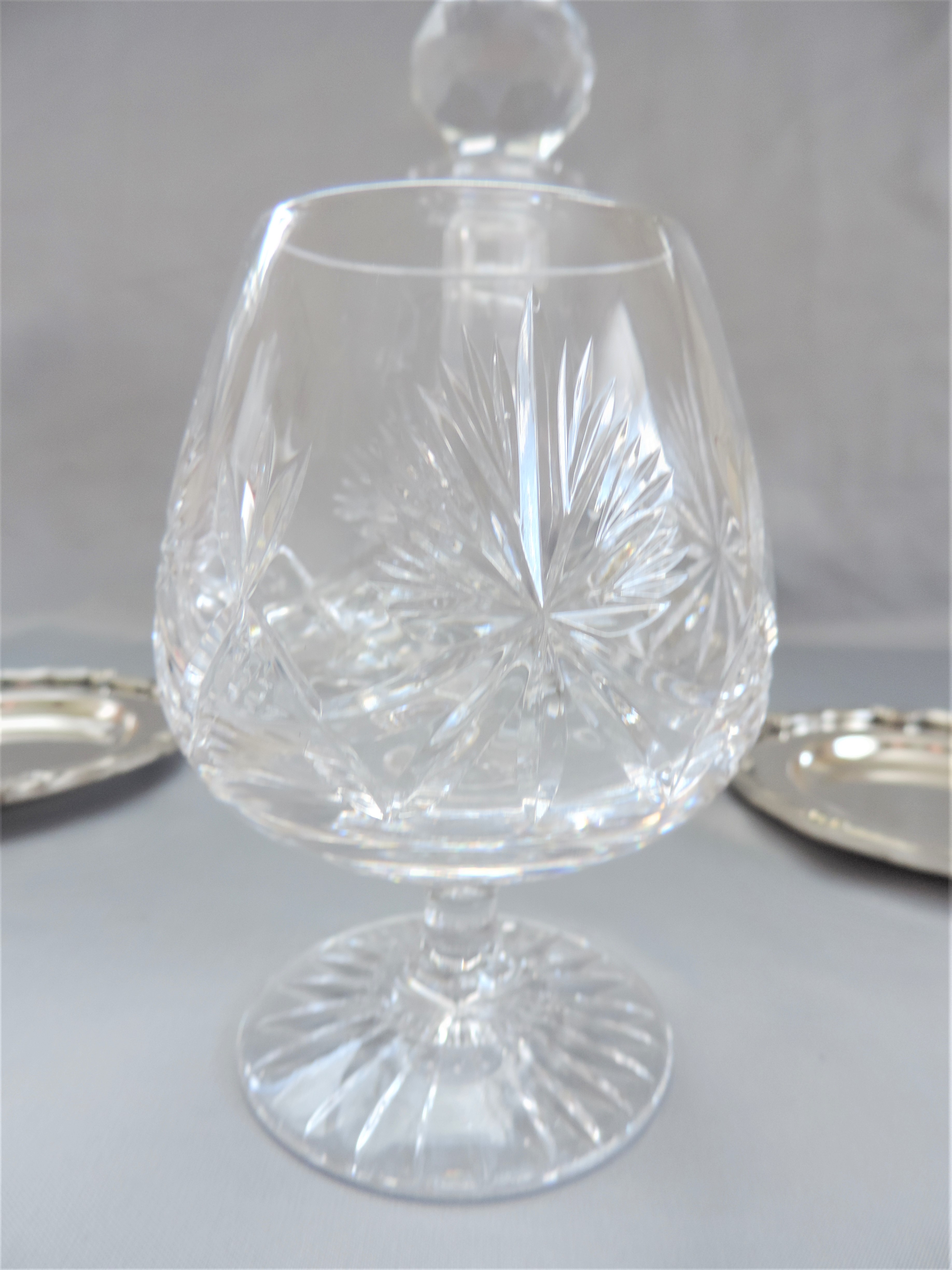 Crystal Brandy Decanter and Glasses - Image 5 of 6