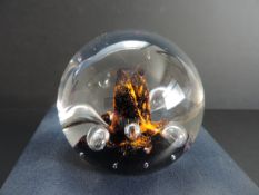 Caithness Crystal Moonflower Paperweight