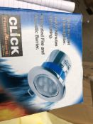 6 X CLICK FIREGUARD DOWNLIGHTERS