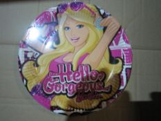 1000. x Barbie paper party plates - in packs - 1000pcs individual plates in lot