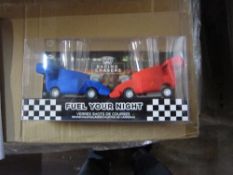 100pcs Racing chasers shot glass racing car set - brand new and sealed - original RRP £7.99