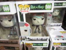 50 Funko Pop Rick and Morty Purge Suit Rick. Brand new in box RRP £9.99