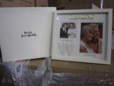 Picture frame anniversary diamond 180pcs diamond anniversary frame in gift box new and sealed
