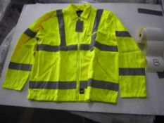 Approx 116 Vizwear Hi Visibility yellow polycotton jacket in size 2XL EN471 (9B)