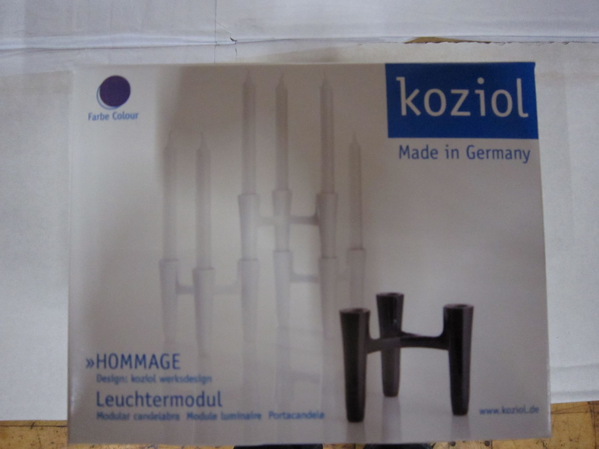 Koizel candelabras purple 200pcs new and sealed designer German brand gift led design - Image 3 of 4