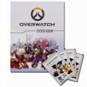 500 sets x Overwatch Sticker collection starter pack - includes 1 x album and 4 x packs of 6 sticker