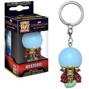 100 x Pocket Pop Keychain Marvel Spiderman Mysterio in retail display packaging