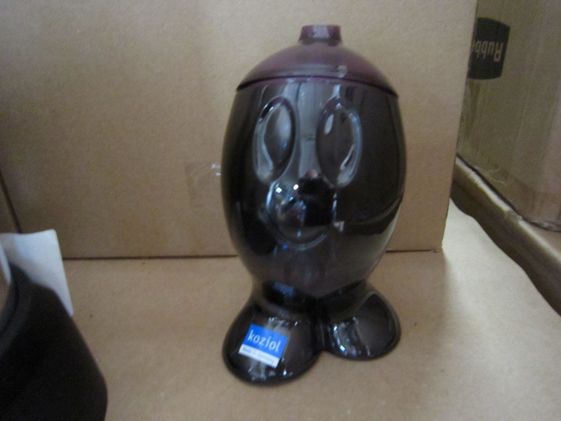 250pcs - Brand new sugar pot clear / black- novelty design , new and sealed - design led Giftware -