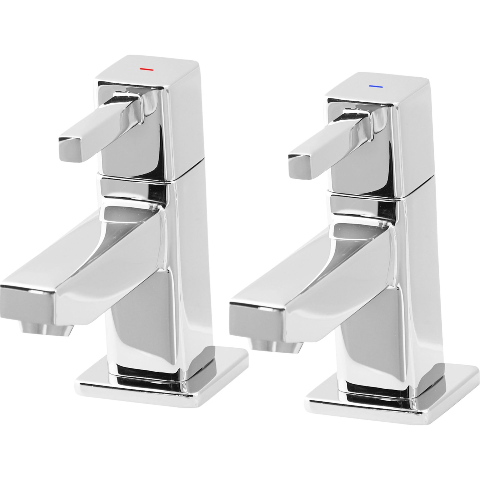 (AQ22) Cooleen Basin Pillar Tap. This modern style chrome basin tap from the Cooleen collection...