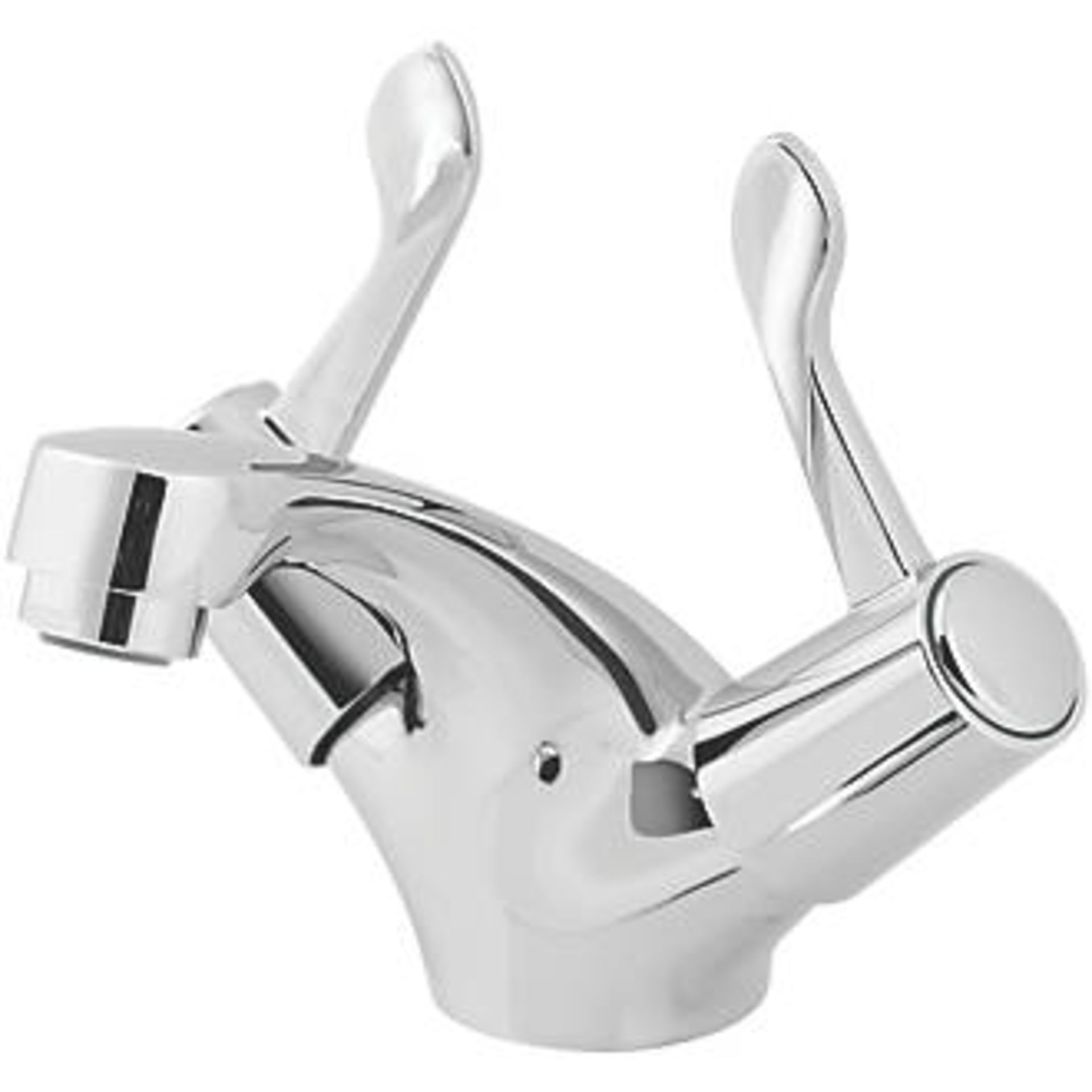 (AQ17) NETLEY BASIN MONO MIXER. Double Lever ¼ Turn Operation Suitable for High & Low Pressur...