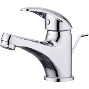 (AQ6) Eidar 1 lever Chrome-plated Contemporary Basin Mono mixer Tap. This traditional style chr...