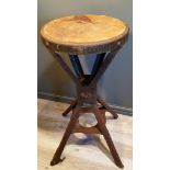 Vintage Evertaut Industrial Factory Stool c1950's