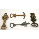 Vintage Collection of 4 Bottle Openers Includes Concord