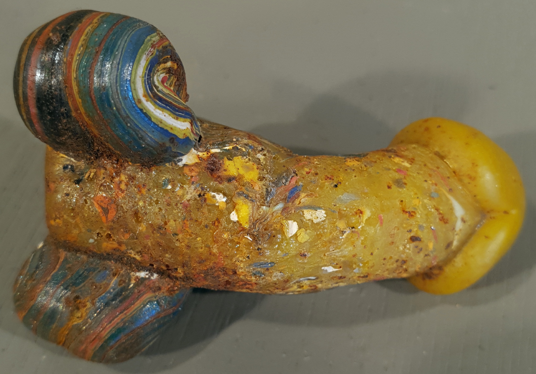 Antique Glass Phallus Penis Possibly Roman or Phoenician - Image 5 of 5