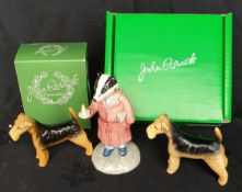 Vintage Beswick Figures Badger & Dogs