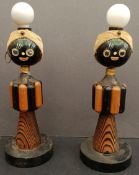 Antique Vintage Table Lights Ethnic Caricatures