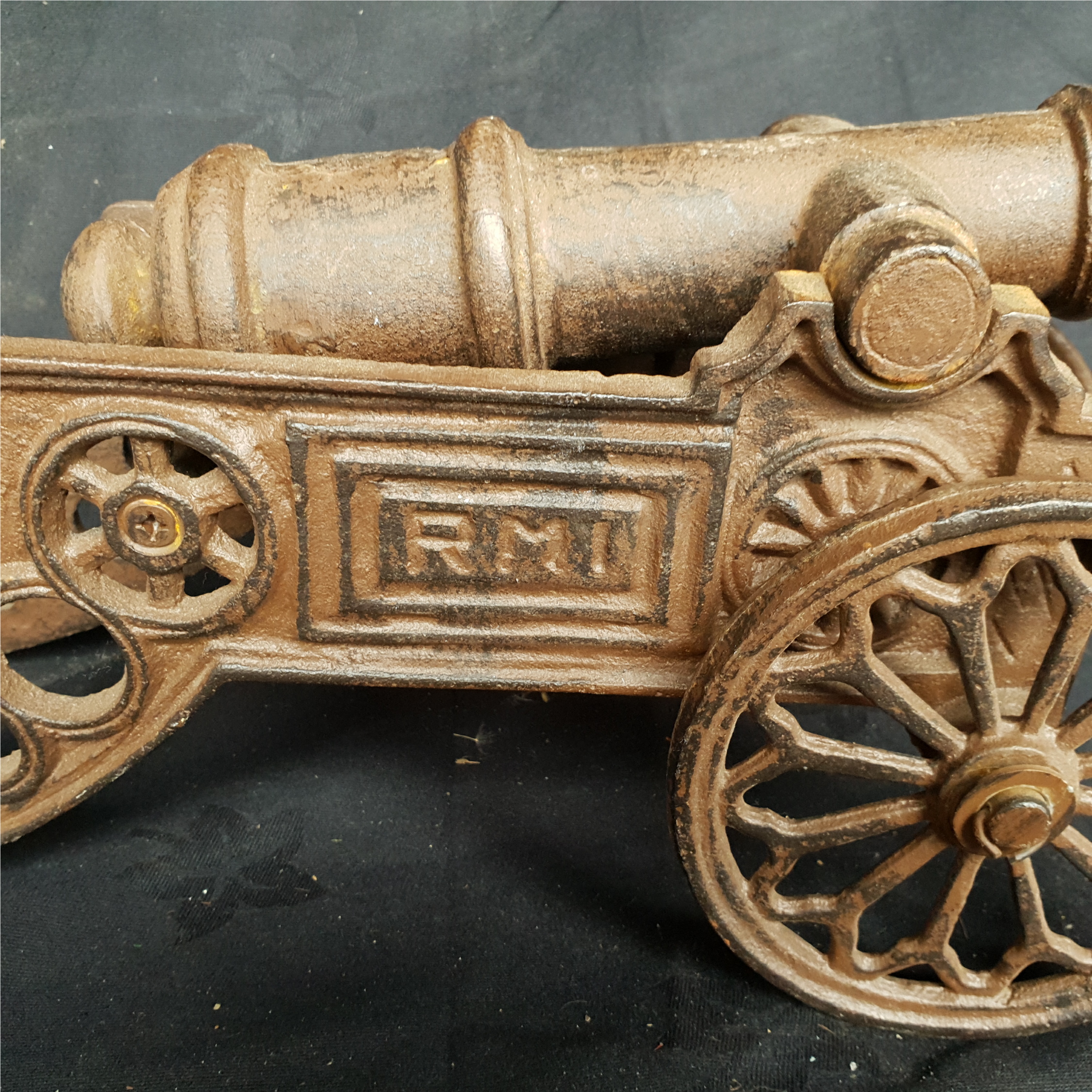 Vintage Cast Metal Model Military Cannon - Image 2 of 2