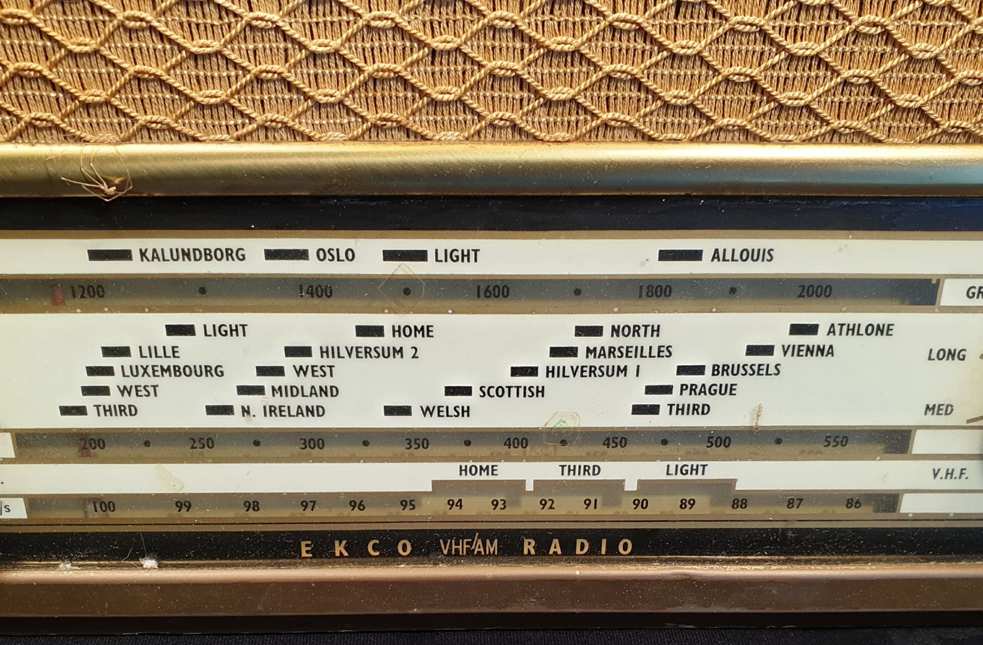 Vintage Ekco A320 Radio Wood Case c1950's - Image 2 of 4
