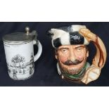 Vintage Royal Doulton The Trapper Character Jug & One Other