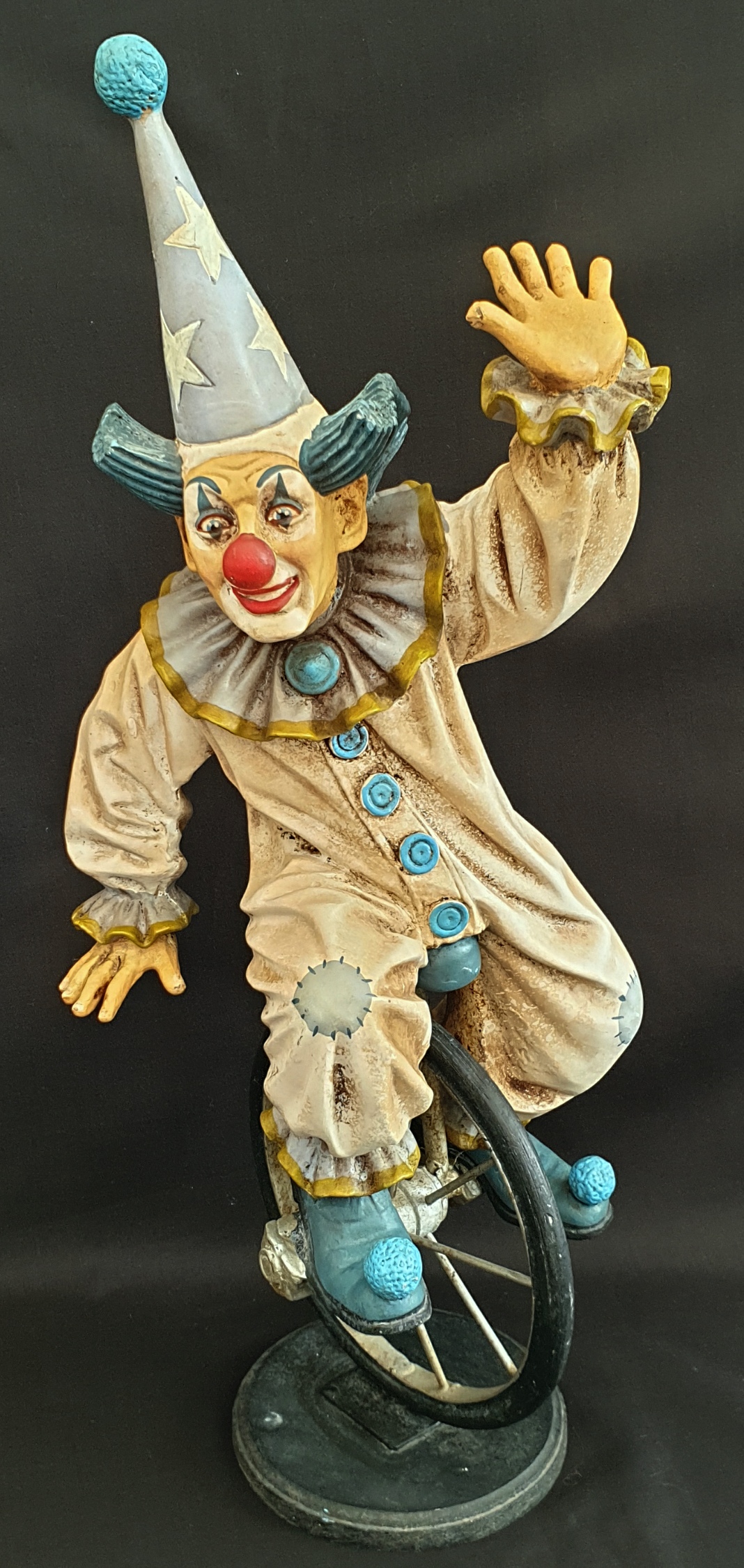 Vintage Collectable Model Clown One on A Mono Cycle - Image 2 of 4