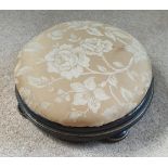 Antique Furniture Edwardian Foot Stool Round