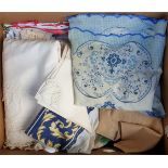 Vintage Box of Linen