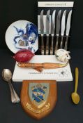 Vintage Parcel of Flatware Pigs Plaques & Plate