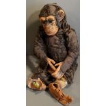 Vintage Toy Monkey in Distressed Condition