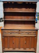 Vintage Mid Century Hardwood Welsh Style Dresser