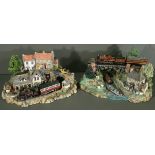 Vintage 2 x Danbury Mint Railway Models