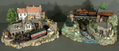 Vintage 2 x Danbury Mint Railway Models